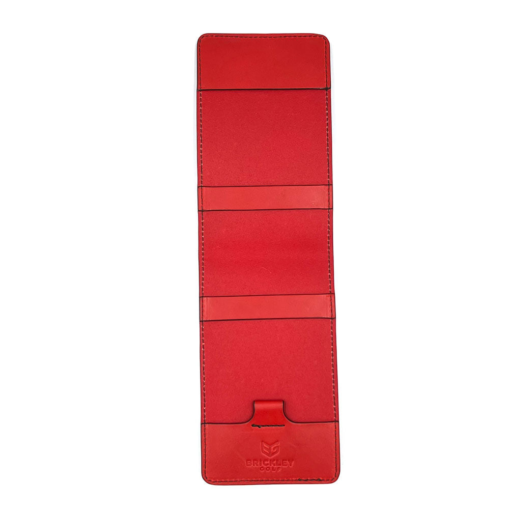 Yardage Book Cover - Sunday Red Leather