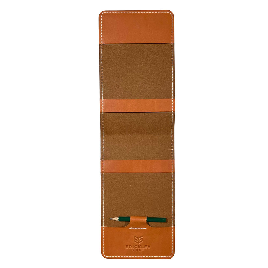 Yardage Book Cover - Classic Chestnut Leather