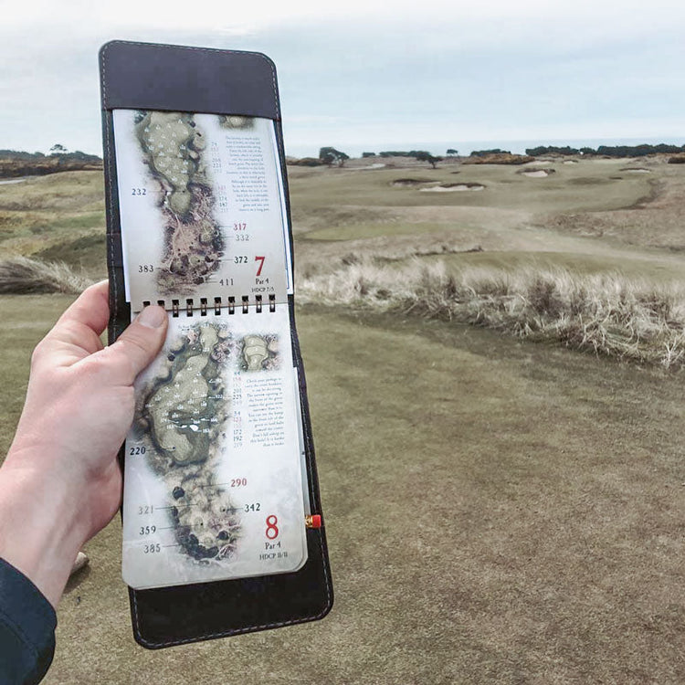 Yardage Book Cover and Bandon Dunes