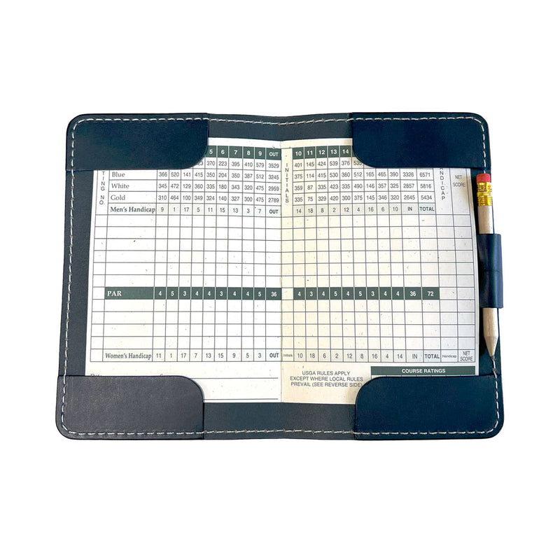 Classic Scorecard Holder - Navy Leather