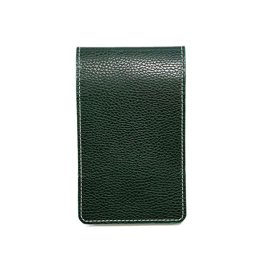 Yardage Book Cover - Pebbled Green Leather