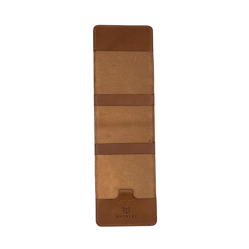 Yardage Book Cover - Smooth Whiskey Leather