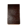 Premium Yardage Book Cover - Dark Brown Crocodile