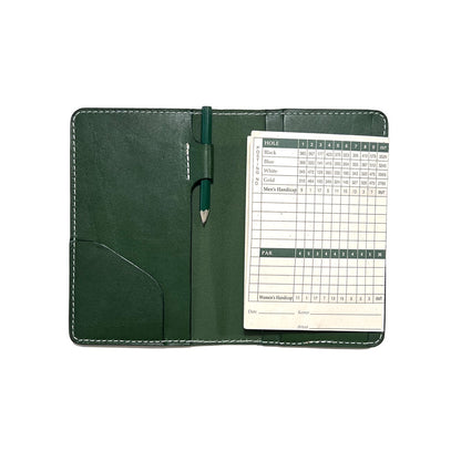 Player’s Scorecard Holder - Green Leather