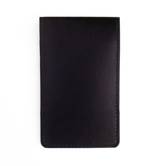 Yardage Book Cover - Classic Black Leather