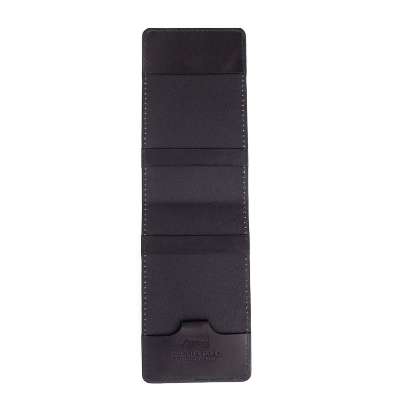 Yardage Book Cover - Classic Black Leather