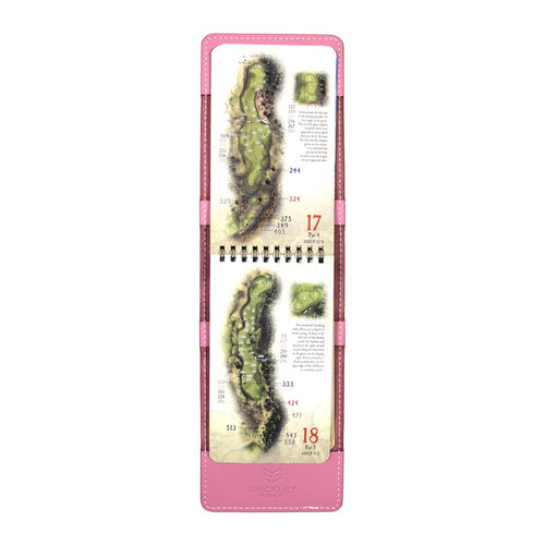 Yardage Book Cover - Pink Leather