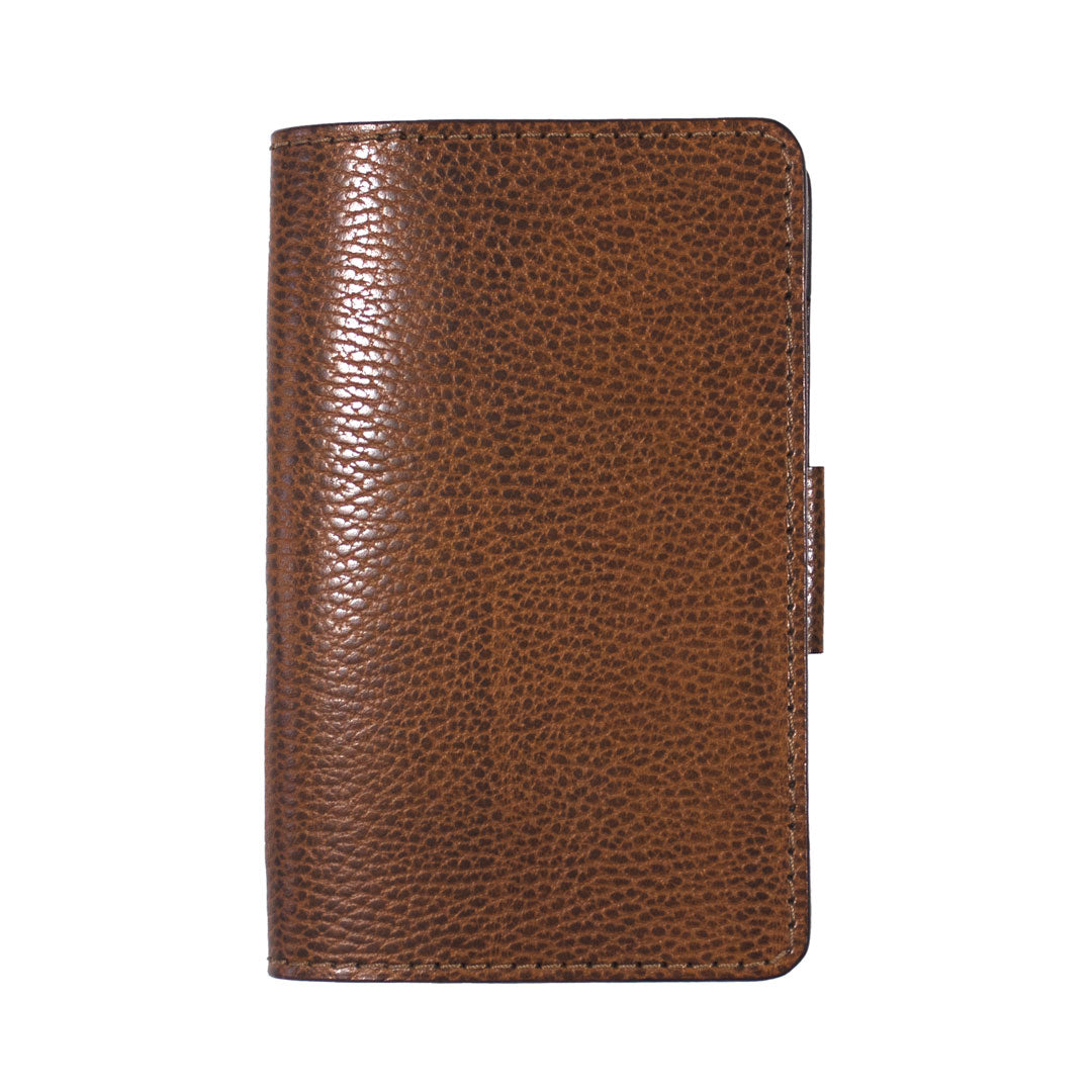 Classic Scorecard Holder - Pebbled Whiskey Leather