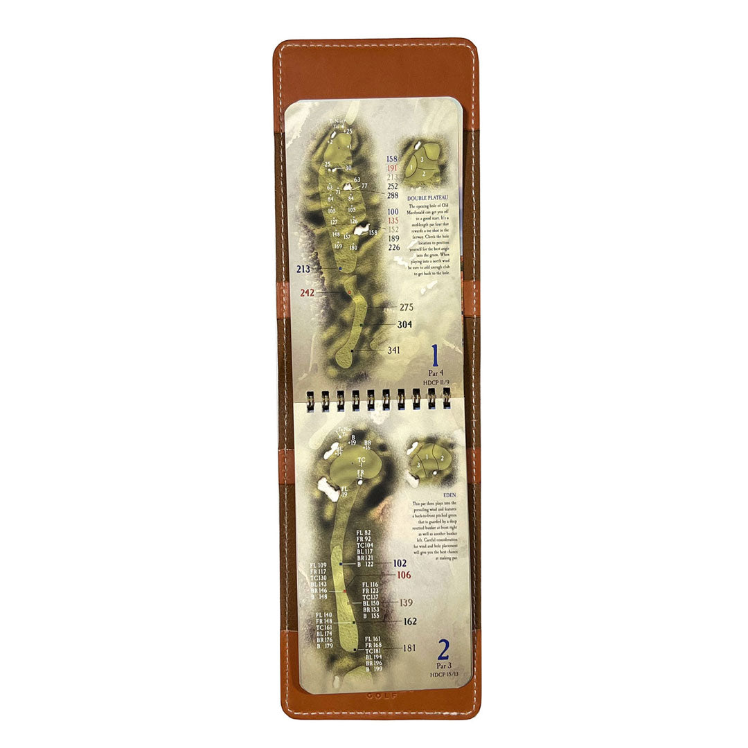 Yardage Book Cover - Classic Chestnut Leather